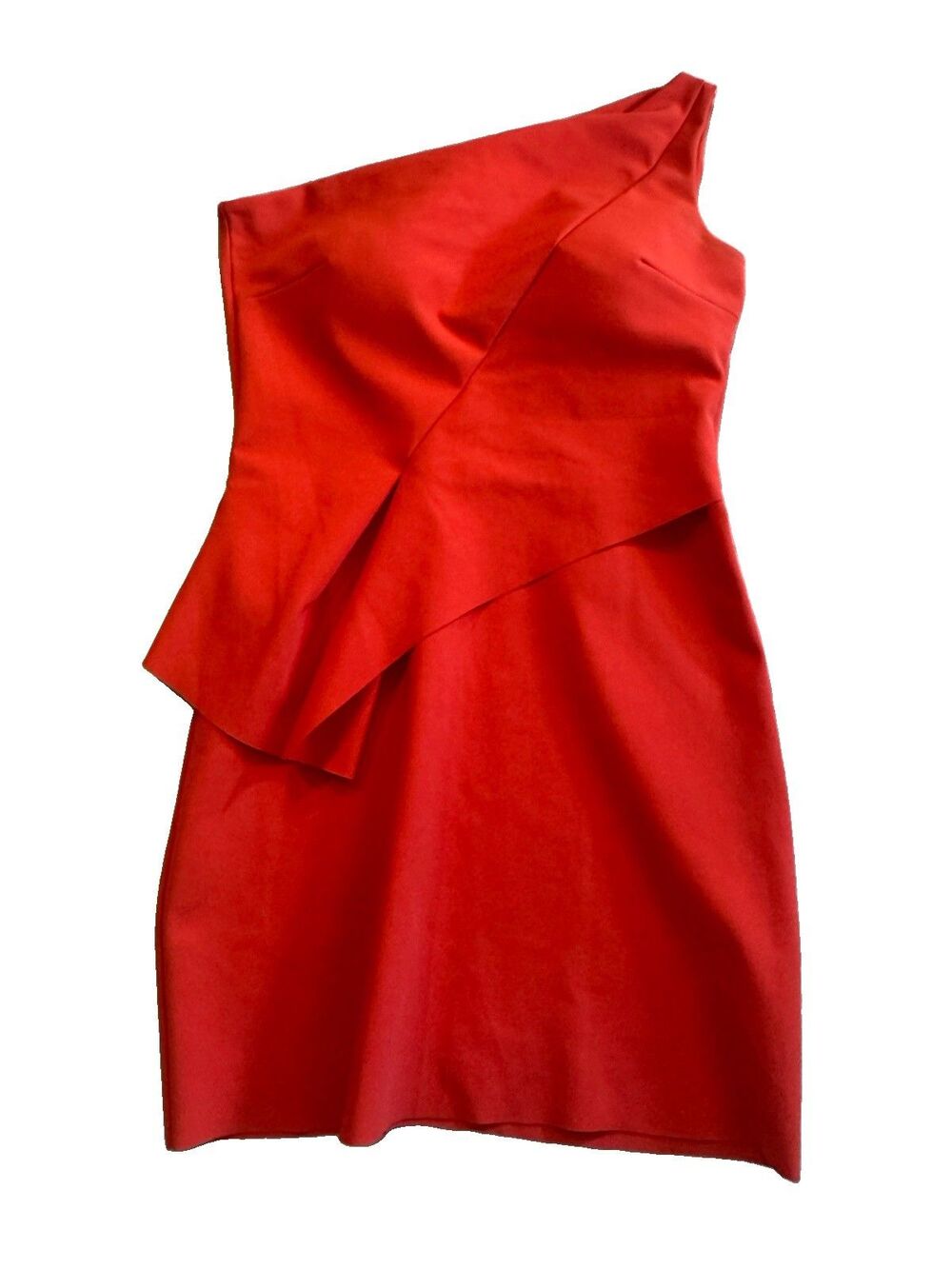 Chiara Boni One-Shoulder  Orange Dress No Size